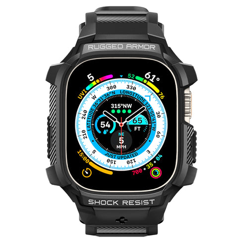 Spigen Apple Watch Ultra 3/2/1 (49mm) Capa + Pulseira – Rugged Armor Pro
